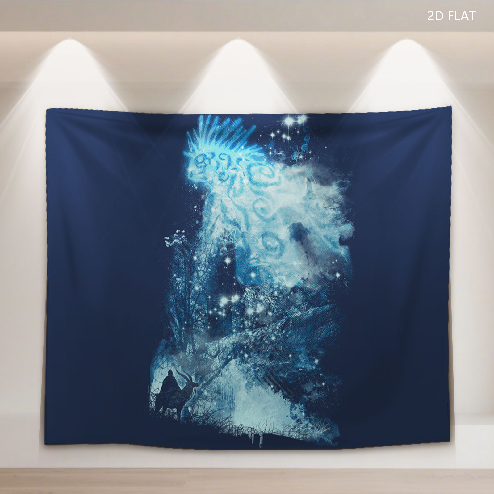 Frozen Kingdom: Ice Spirit and Winter Forest - Tapestry