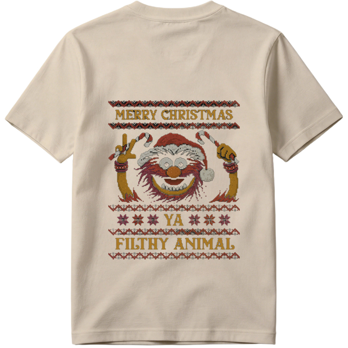 Muppets Animal Christmas Sweater Design - Tee