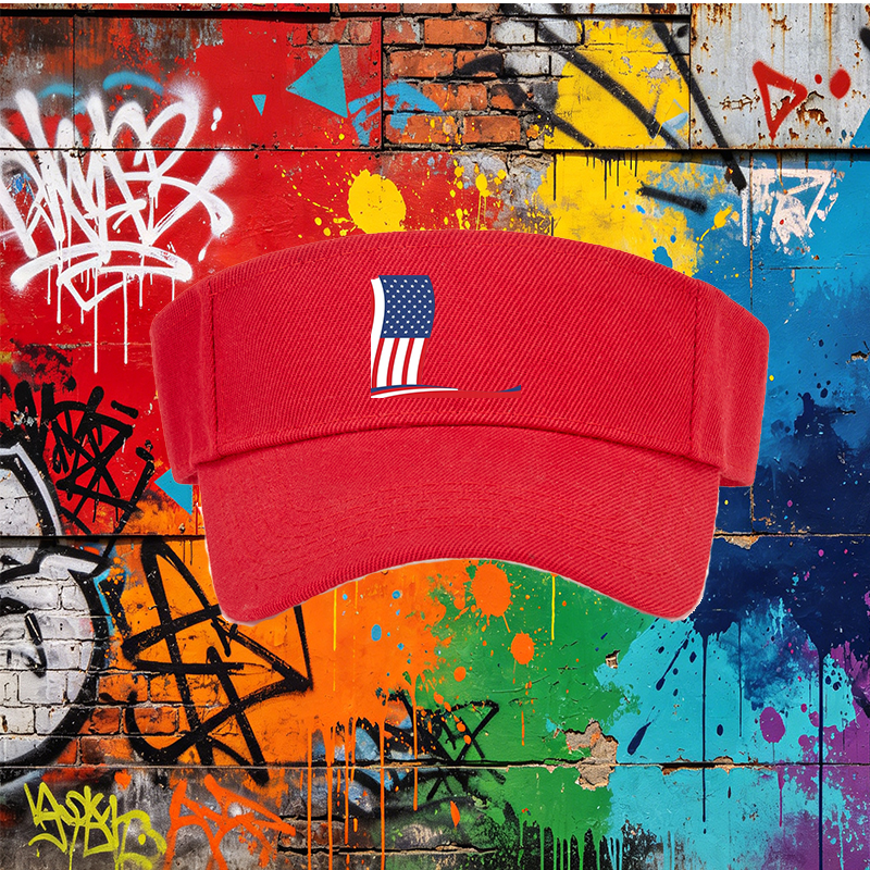 Unisex Classic Mesh Back Cap with American Flag Print Design | Lightweight Sun Protection Hat for Outdoor Activities, Beach, Camping, and Patriotic Events | Ideal for Adults Seeking Stylish and Functional Headwear