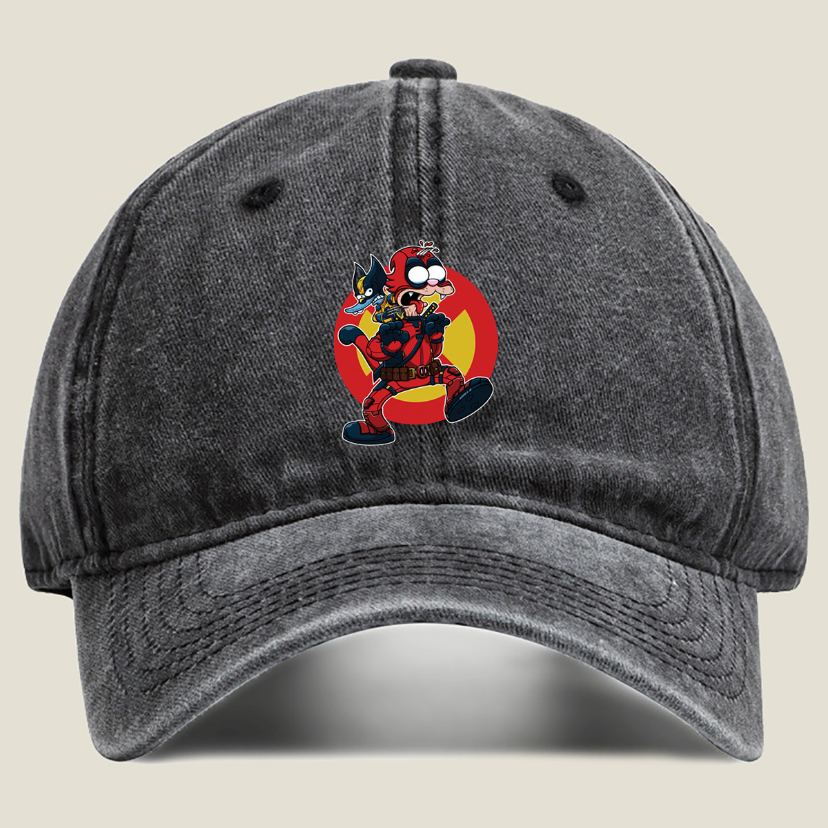 Deadpool and Wolverine: Animated Crossover - Washed Denim - Baseball Cap