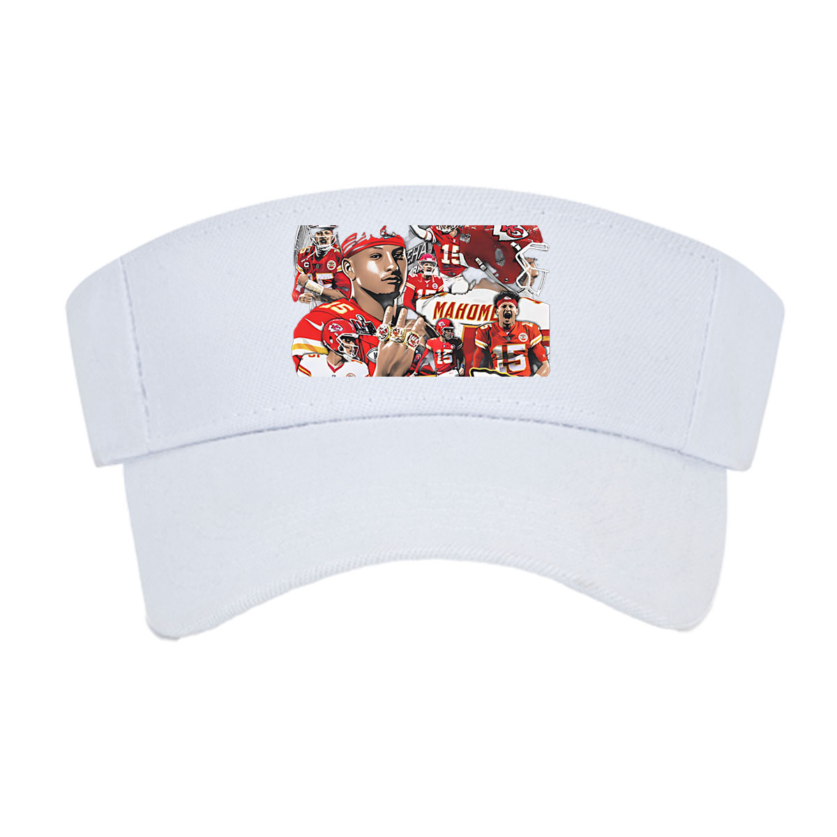 Patrick Mahomes Kansas City Chiefs Football Star Collage -  Visor cap