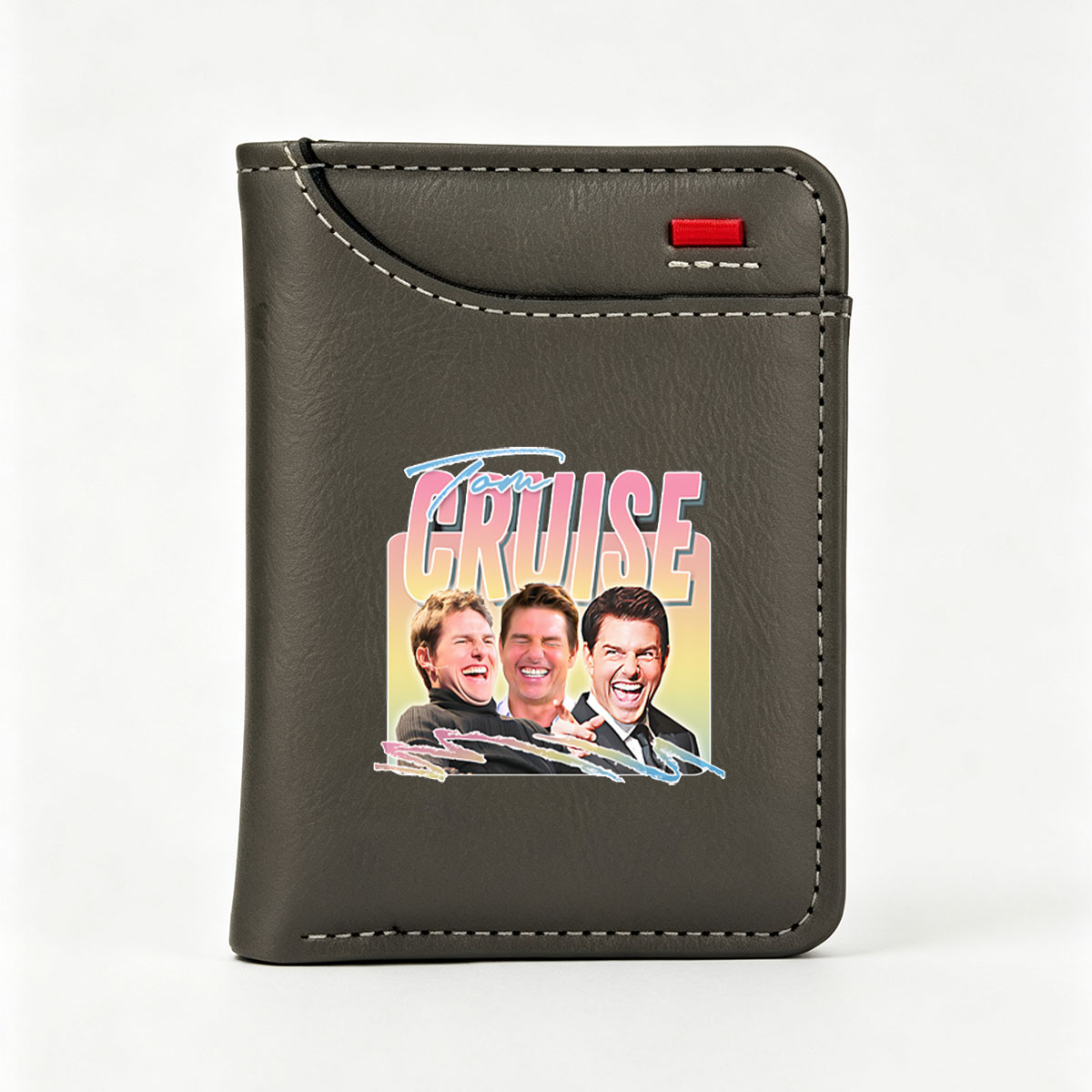 Tom Cruise: Three Faces of Laughter and Action - Vertical Style Wallet