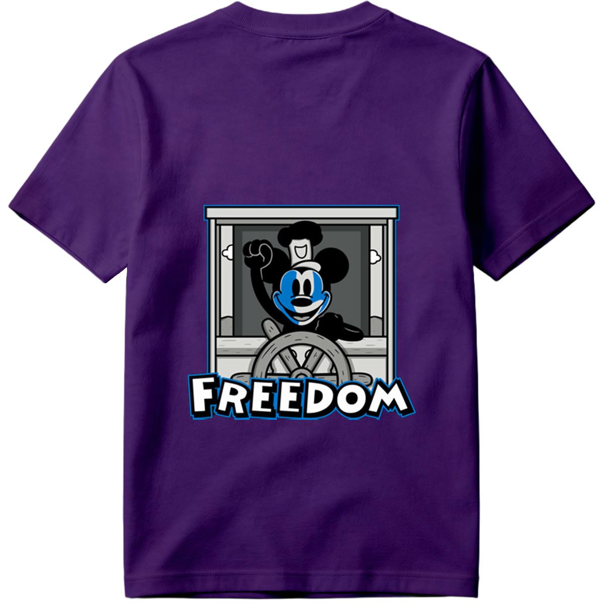 Mickey Mouse Freedom Steering Wheel Design - Tee