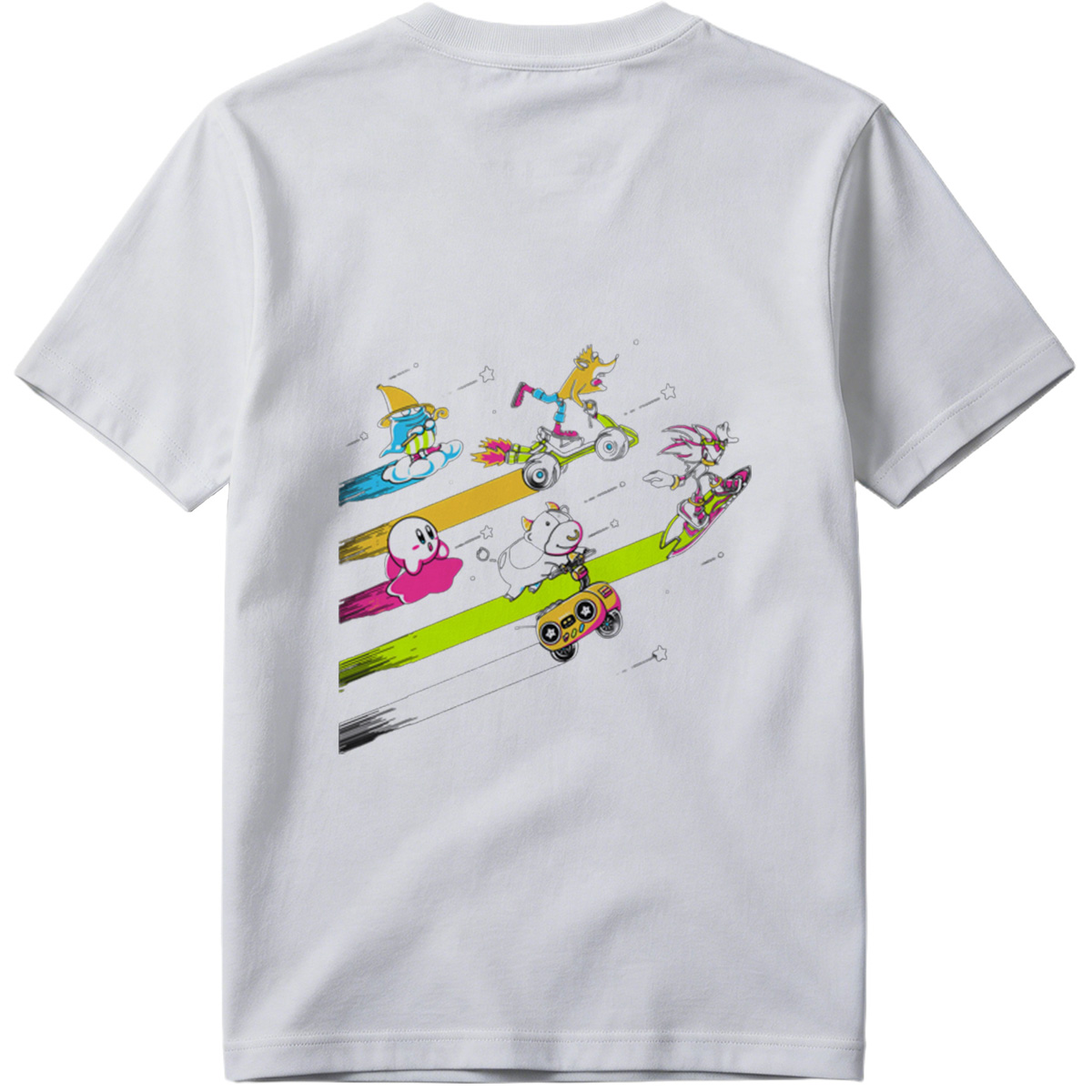 Sonic, Kirby, and Friends Racing Through Space - Tee