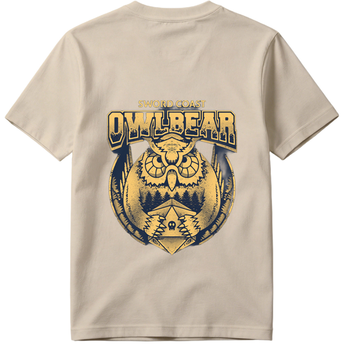 Sword Coast Owlbear: Fantasy Creature Emblem - Tee
