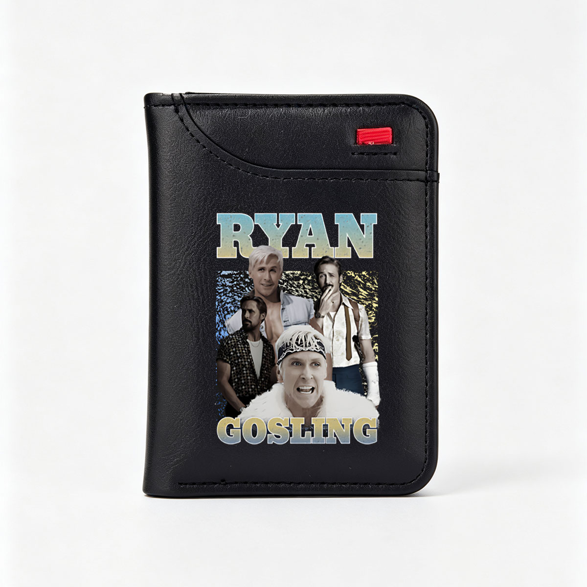 Ryan Gosling: A Collage of Iconic Roles and Transformations - Vertical Style Wallet