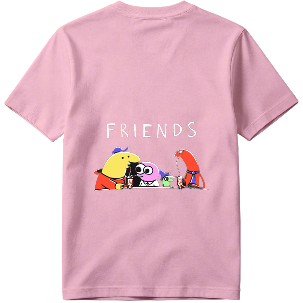 Friends: The Animated Characters Enjoying Drinks Together - Tee