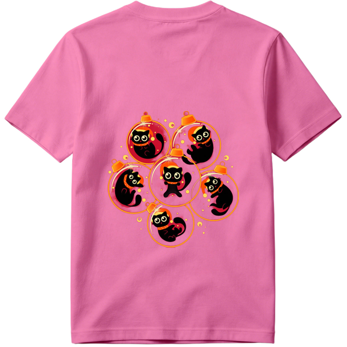 Black Cat Christmas Ornaments - Tee
