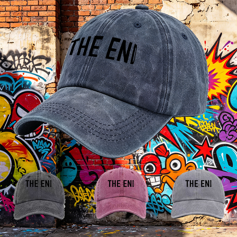 Men's Printed Washed Cap with 