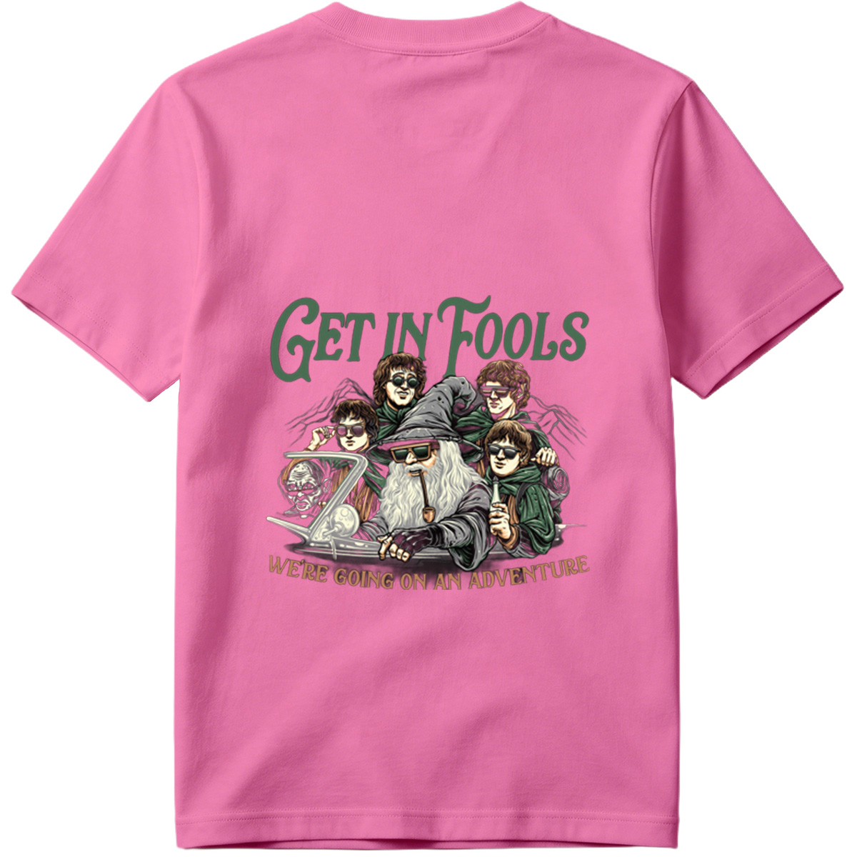 The Lord of the Rings: Frodo, Sam, Merry, Pippin, and Gandalf with a Modern Twist - Tee