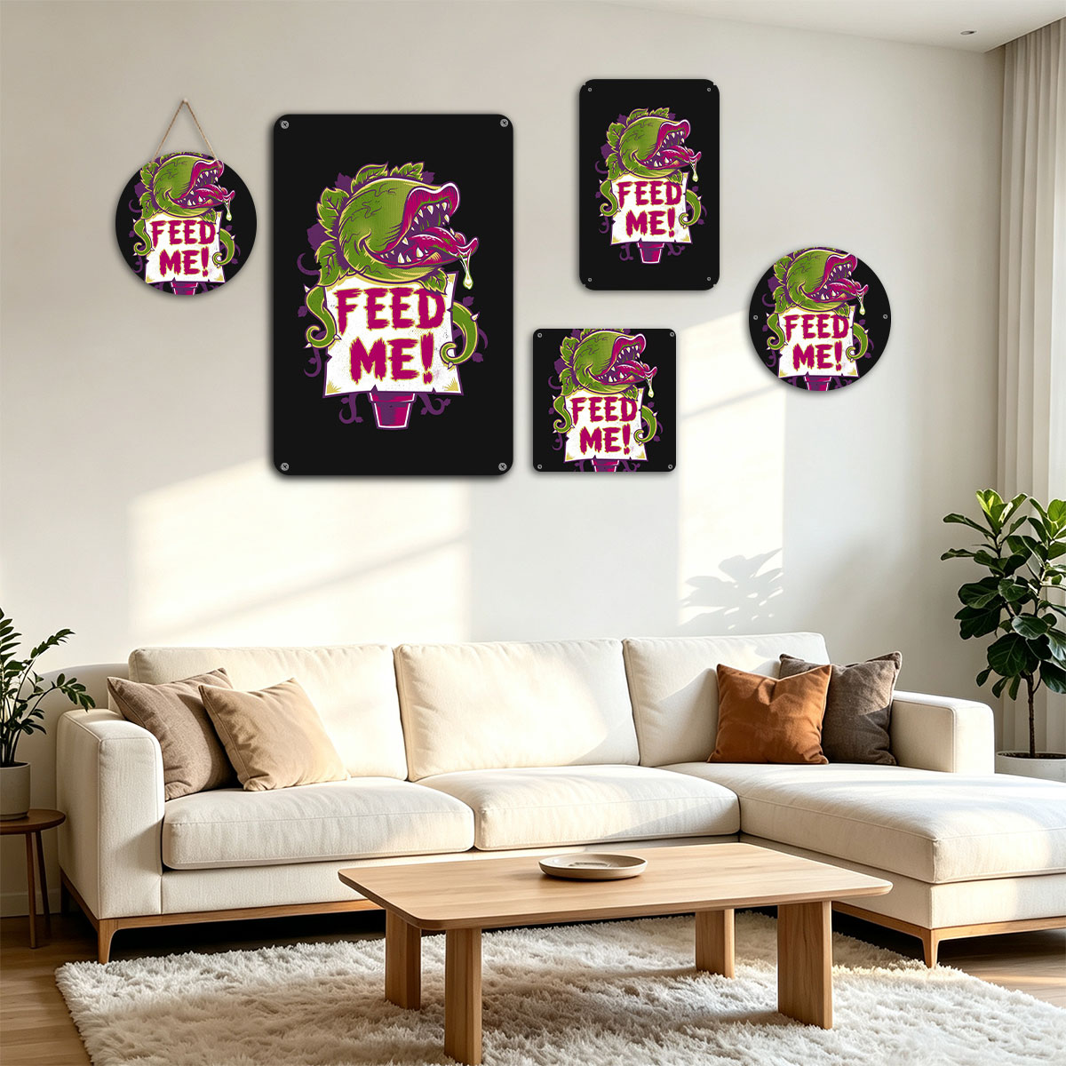 Feed Me! Carnivorous Plant T-Shirt Design - painting