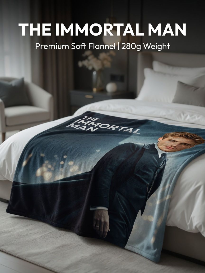 Custom Face Photo Flannel Blanket, Personalized Movie Poster Design Ultra Soft Warm Cozy Throw for Bed Sofa and Gift