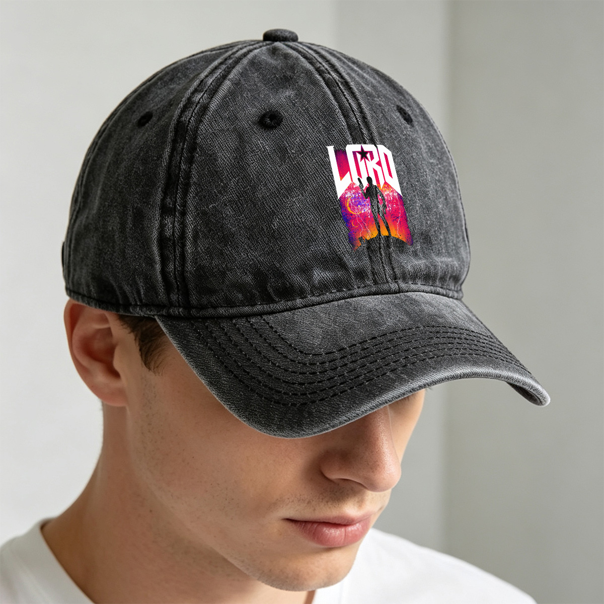 LORD: The Silhouette of Power - Washed Denim - Baseball Cap