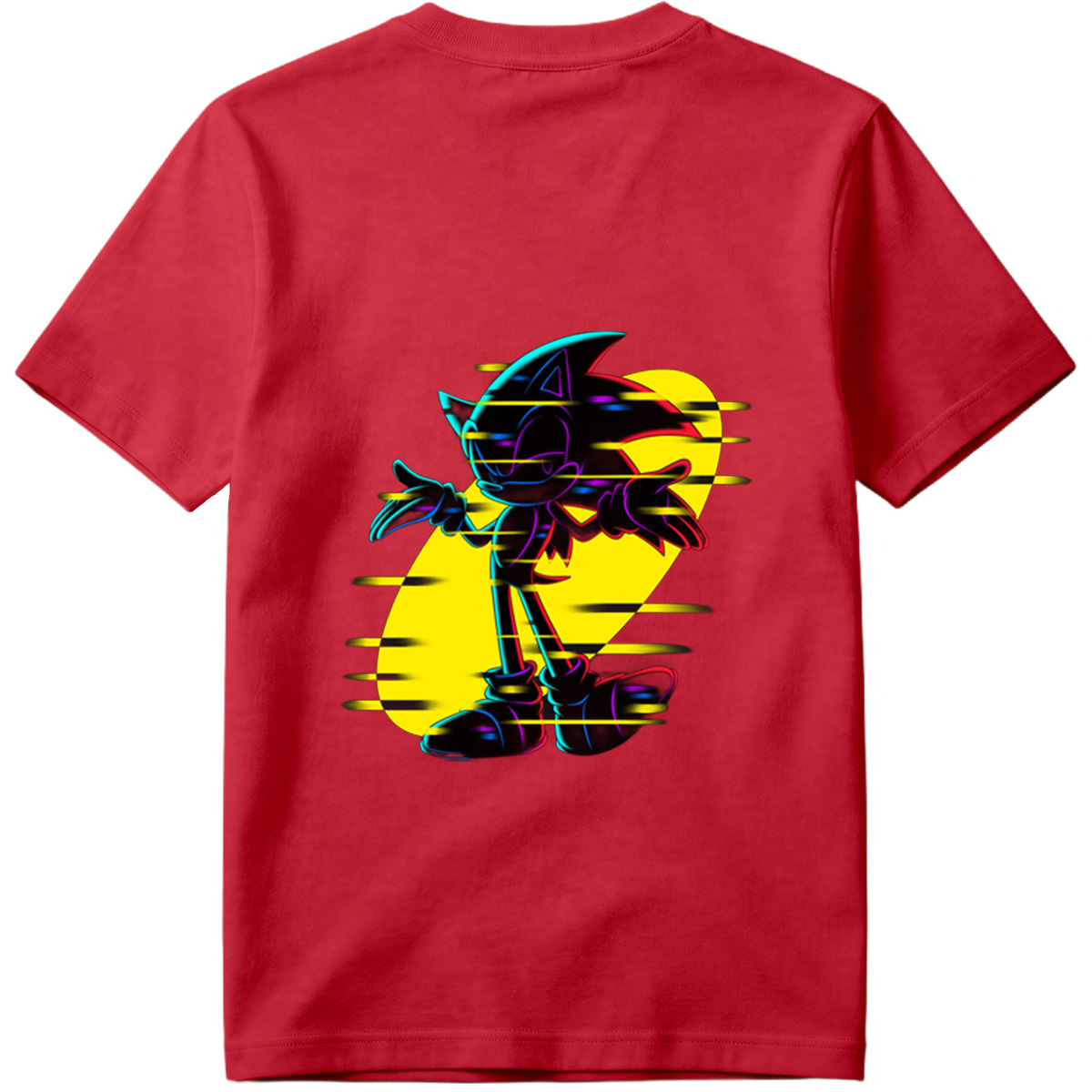 Sonic the Hedgehog: Neon Glitch Art - Tee
