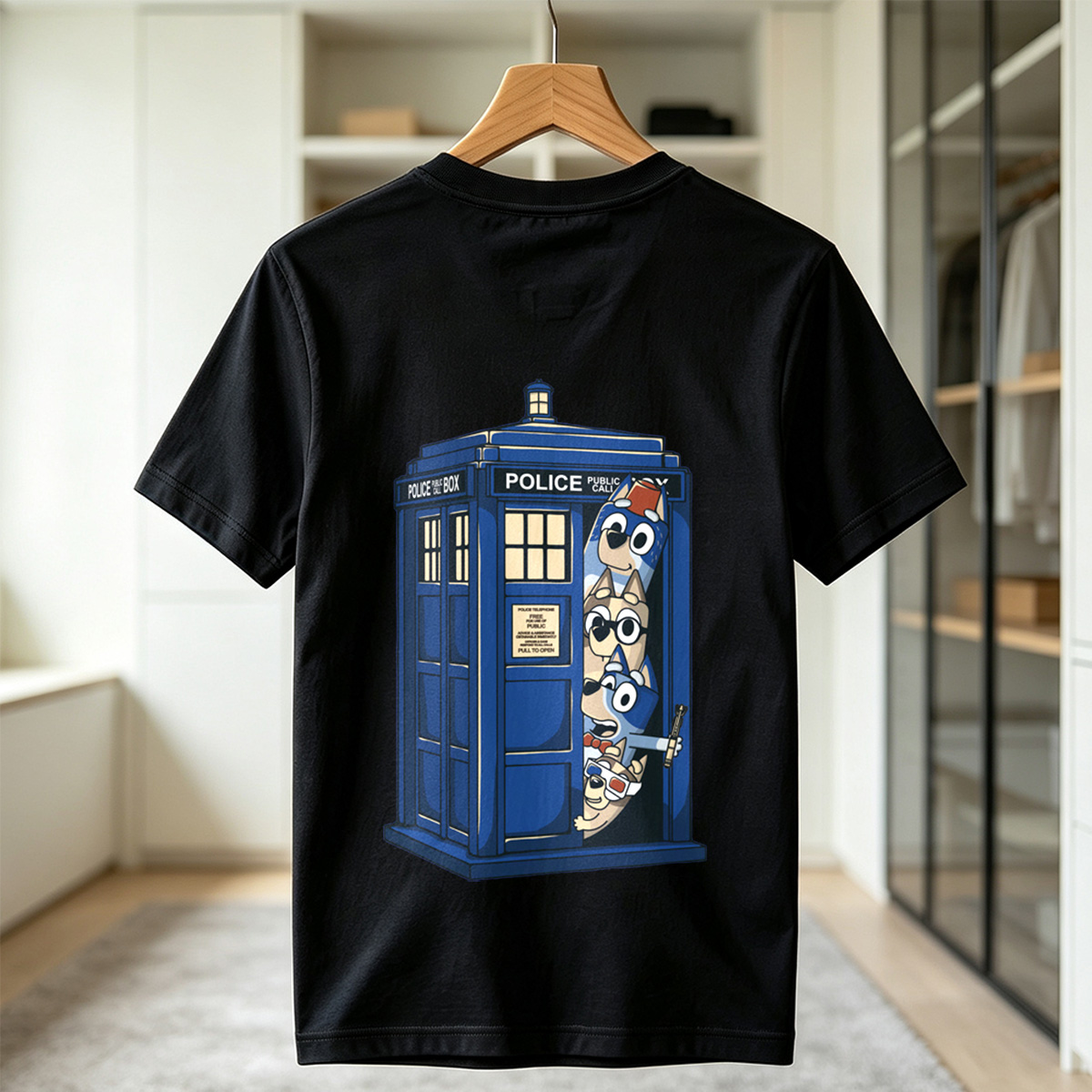 Bluey and Family in the TARDIS - Tee