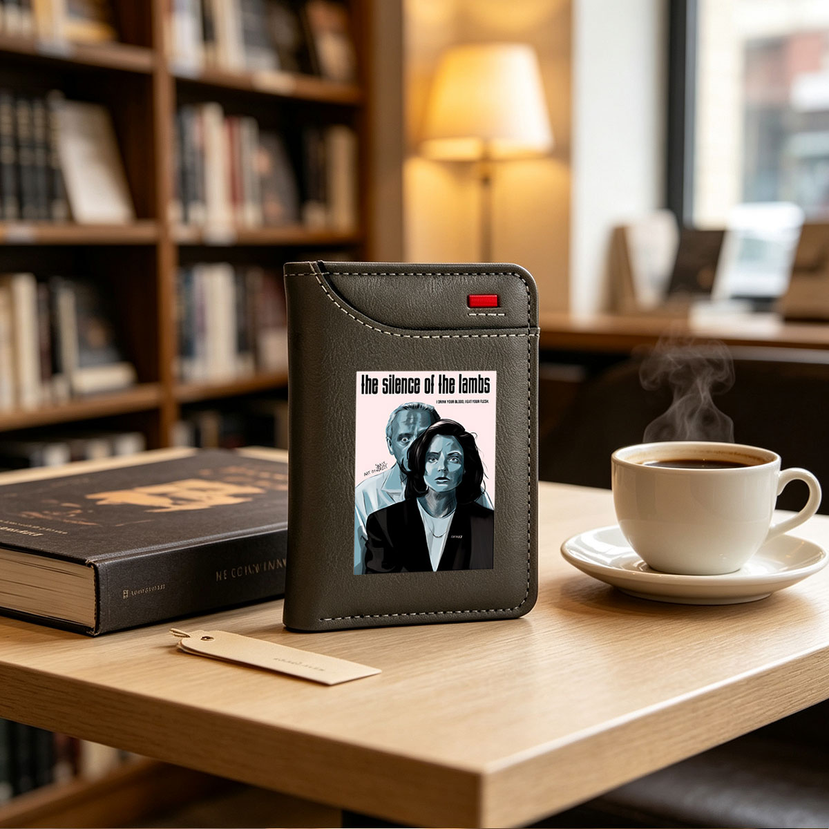 The Silence of the Lambs: Clarice Starling and Hannibal Lecter, Art by @Dazzy - Vertical Style Wallet