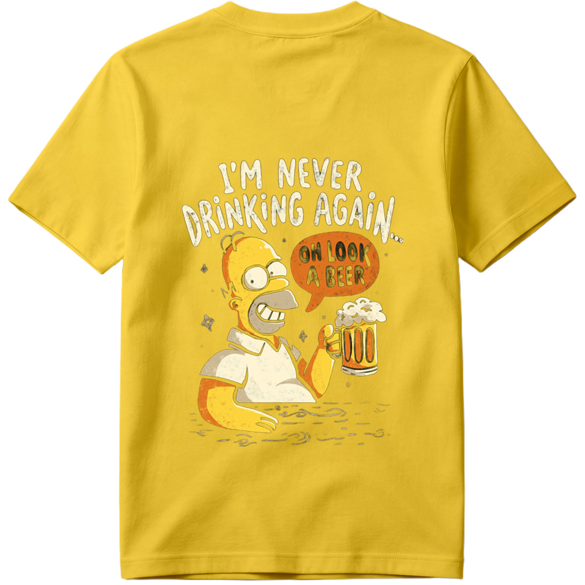 Homer Simpson I'm Never Drinking Again - Tee