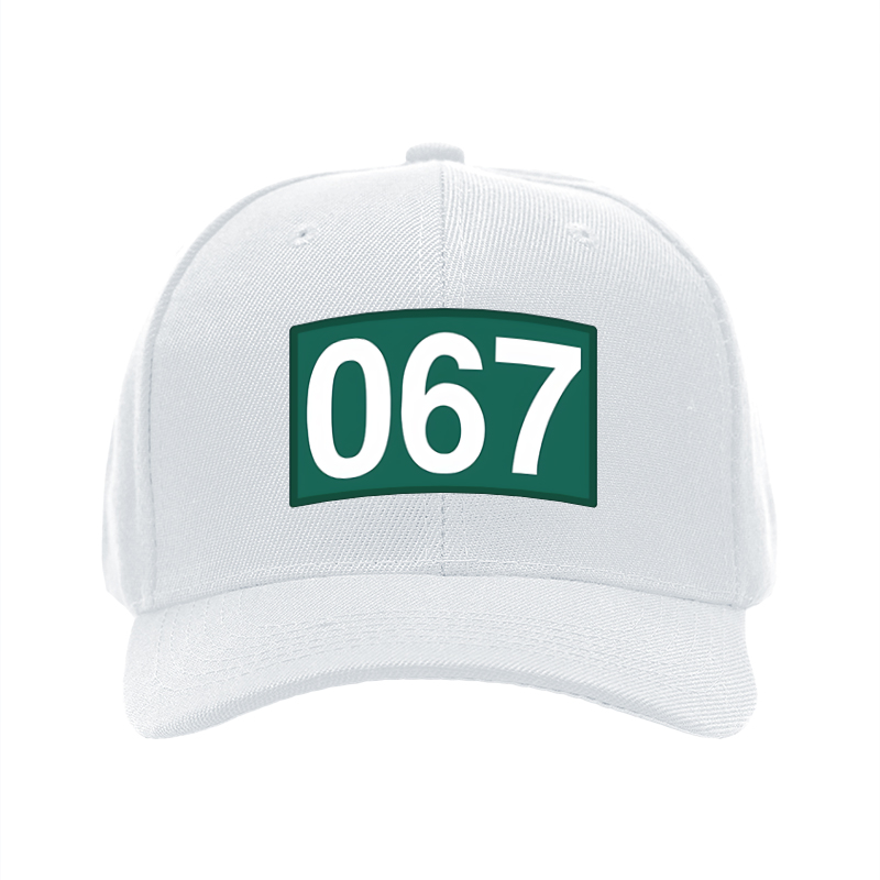 1pc New Baseball Cap with 067 Number Print and Bold Design Unisex Adjustable Hat for Outdoor Activities Sports Fans and Casual Wear Adults and Teens