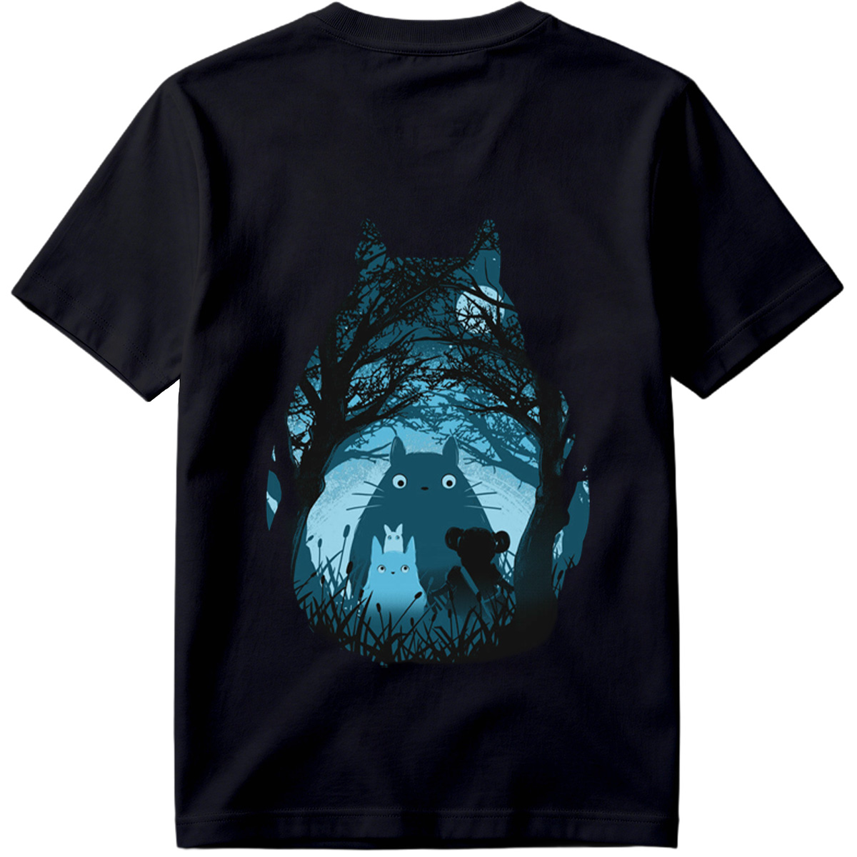 Totoro and Friends in the Moonlit Forest - Tee