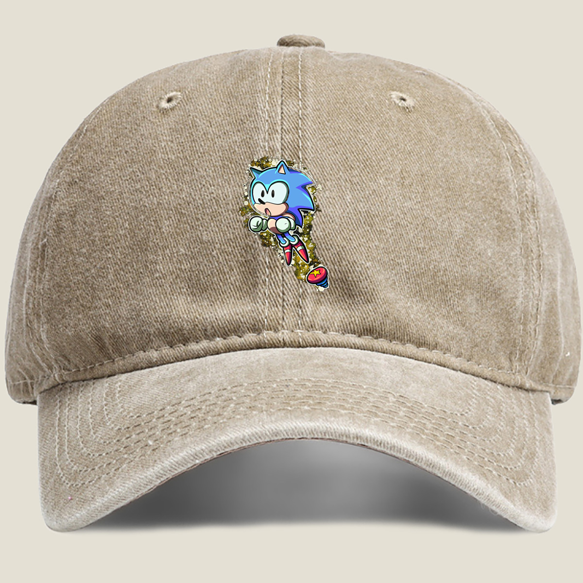 Sonic the Hedgehog in Action - Washed Denim - Baseball Cap
