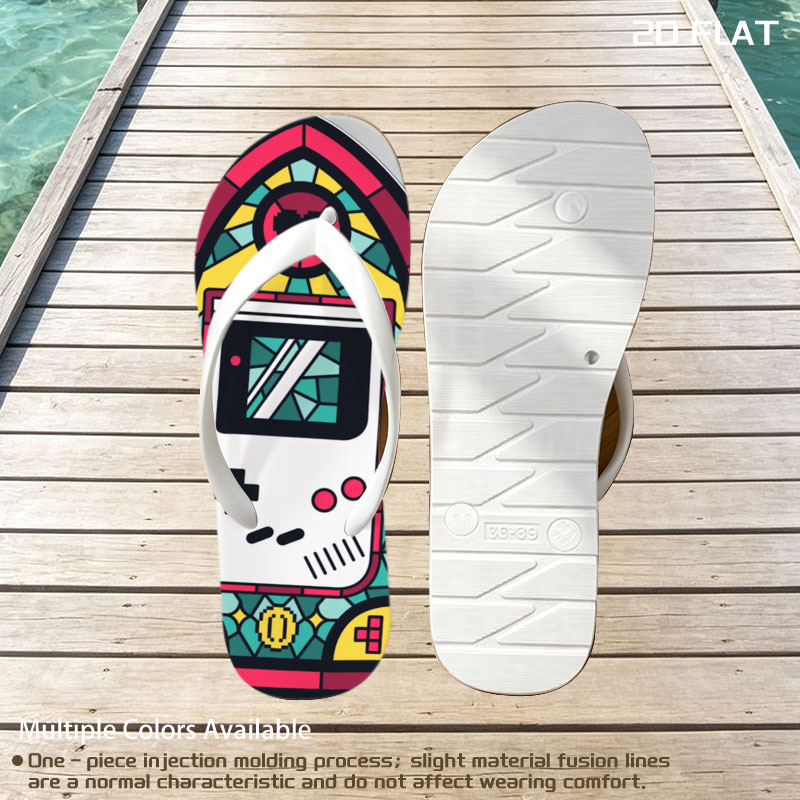 Stained Glass Game Boy Art -  flip-flops