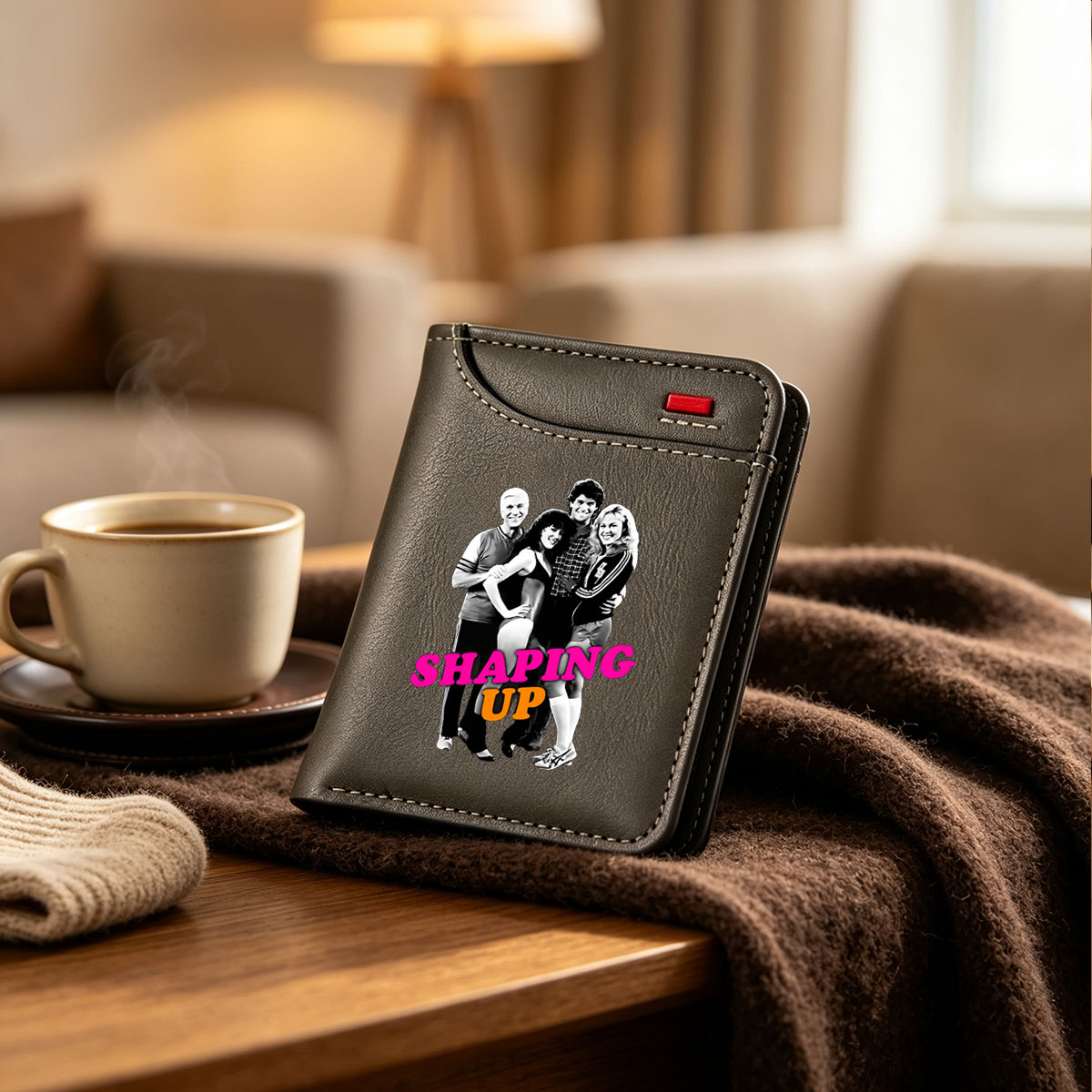 Shaping Up: Jane Fonda, Richard Simmons, and Cast in 80s Fitness Iconic Moments - Vertical Style Wallet