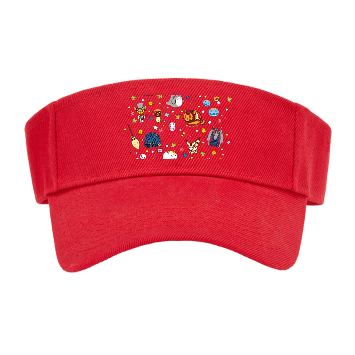 Totoro, Pikachu, and Studio Ghibli Characters in a Starry Night Parade -  Visor cap
