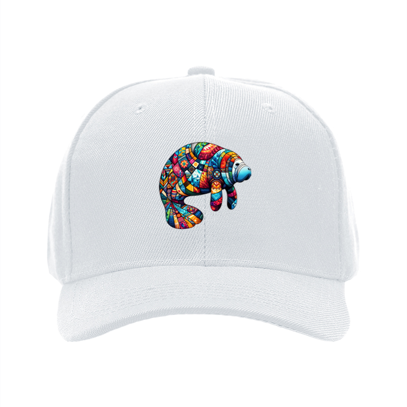 1pc New Baseball Cap Colorful Mosaic Bear Print Unisex Adjustable Hat for Outdoor Activities and Casual Wear Adults Fashion Accessory