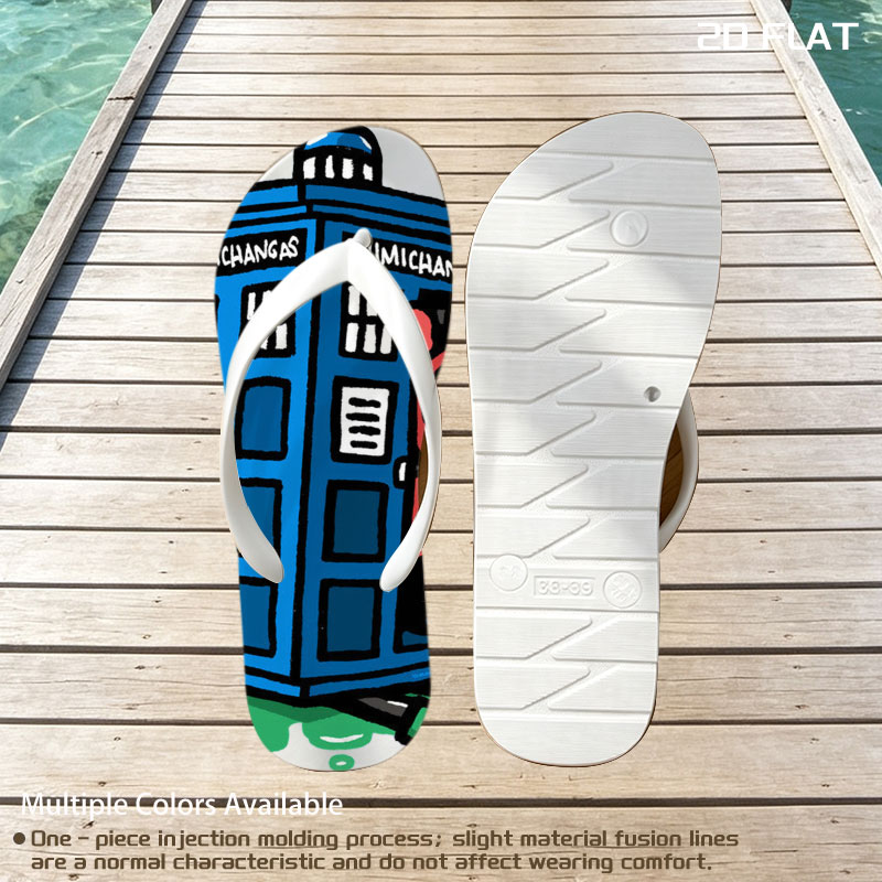 Rick and Morty's Chimichanga TARDIS Adventure -  flip-flops