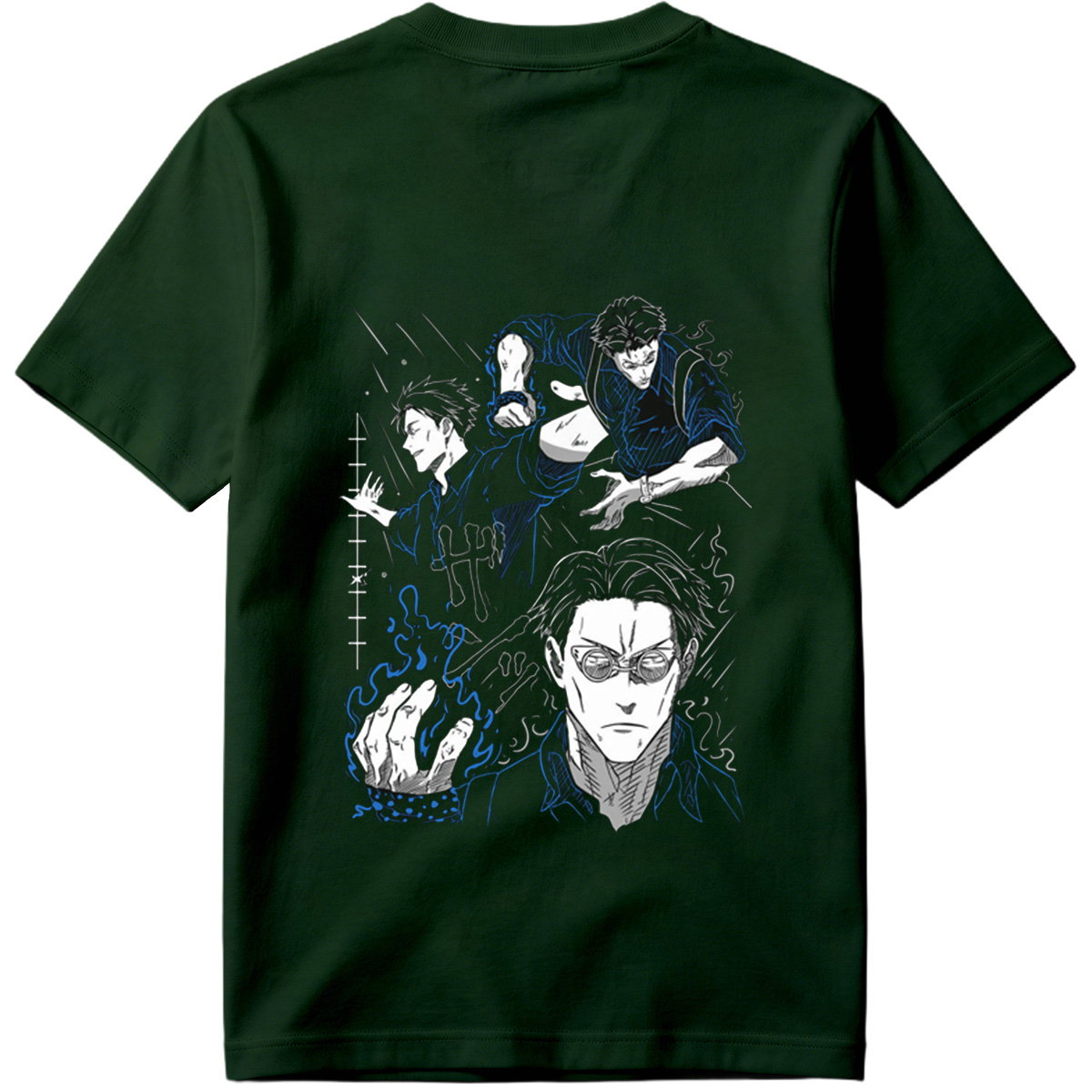 Jujutsu Kaisen: Sukuna, Megumi Fushiguro, and Satoru Gojo - Tee
