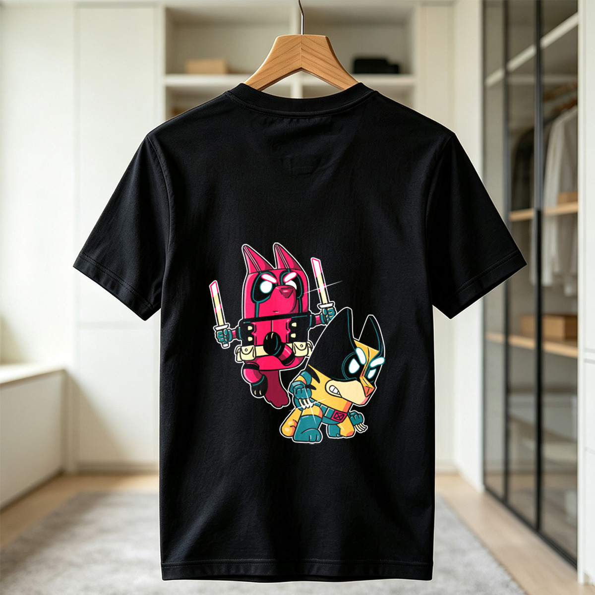 Deadpool and Batman: Chibi Heroes Clash - Tee