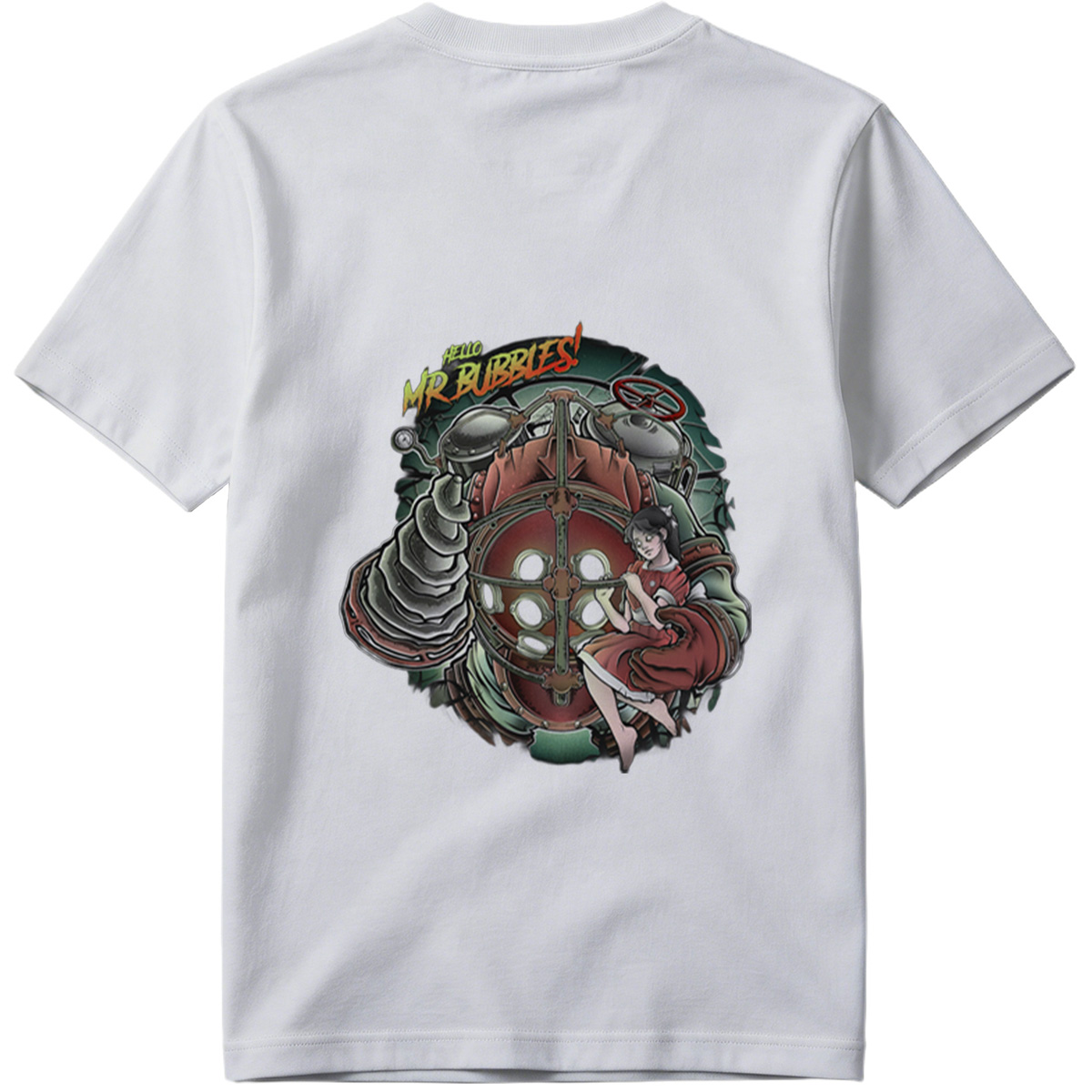 Hello Mr. Bubbles! - Steam Punk Submarine Adventure - Tee