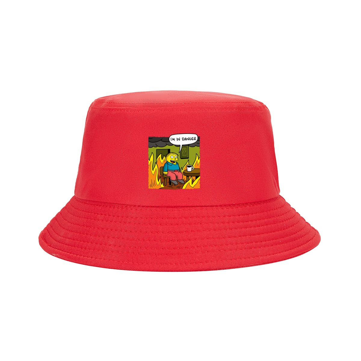 Simpsons Character in Burning Room - Fisherman's Hat