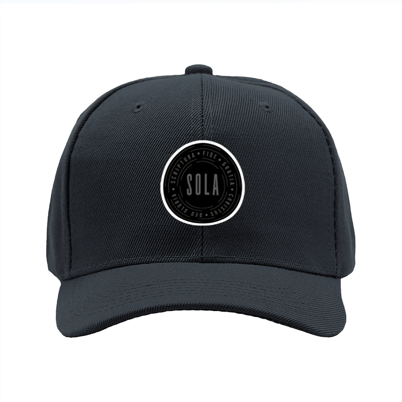 1pc New Baseball Cap with Sola Scripture Fide Gratia Christus Deo Gloriam Print Unisex Adjustable Hat for Outdoor Activities and Casual Wear Adults Fashion Accessory