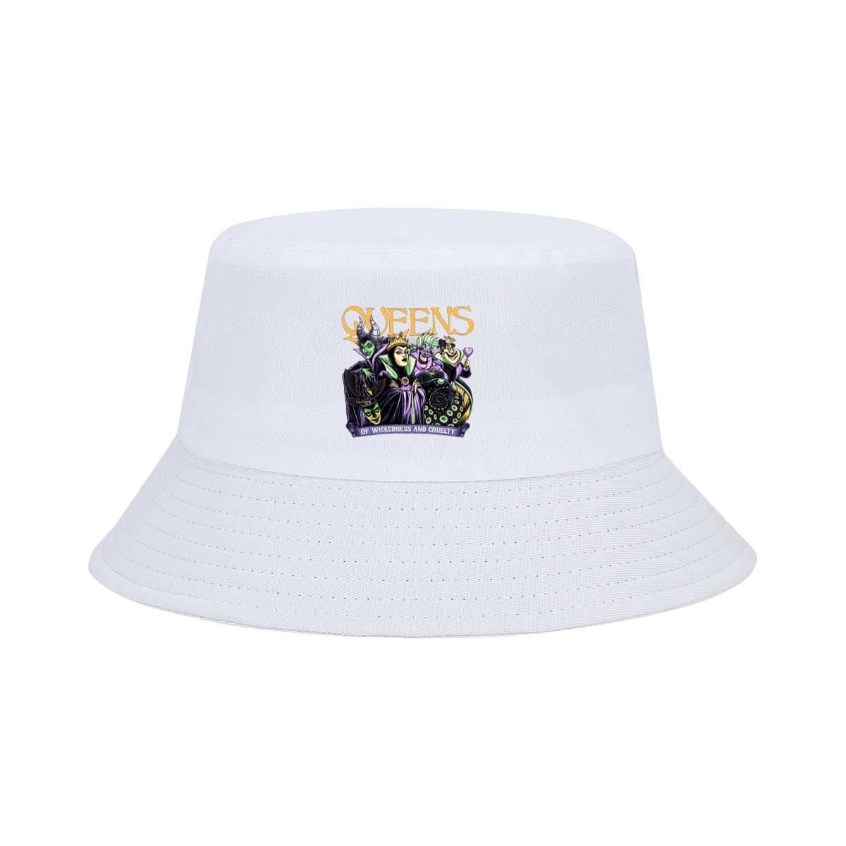 Queens of Wickedness and Cruelty: Maleficent, Evil Queen, Ursula, and Queen of Hearts - Fisherman's Hat