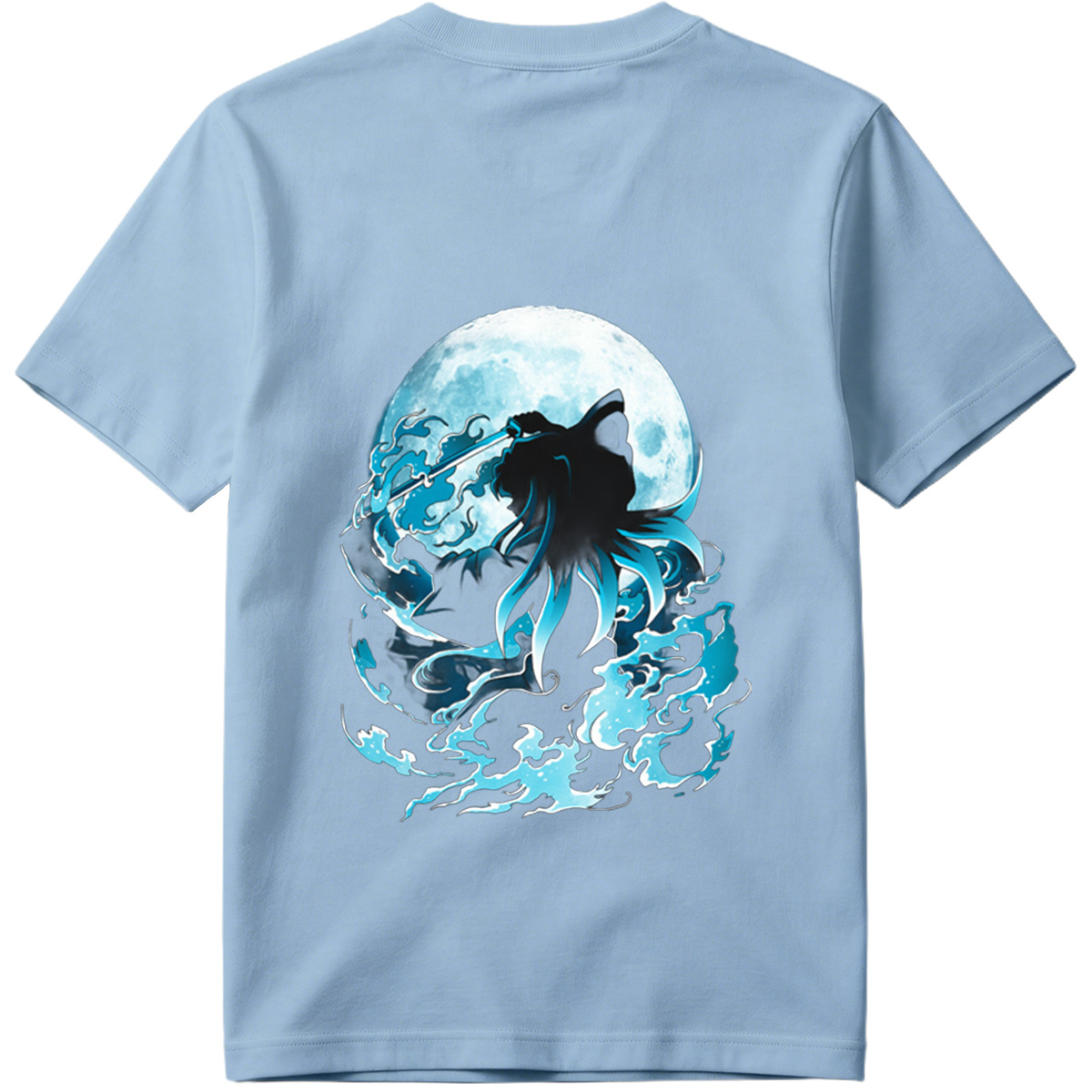 Samurai Warrior Under Full Moon - Tee