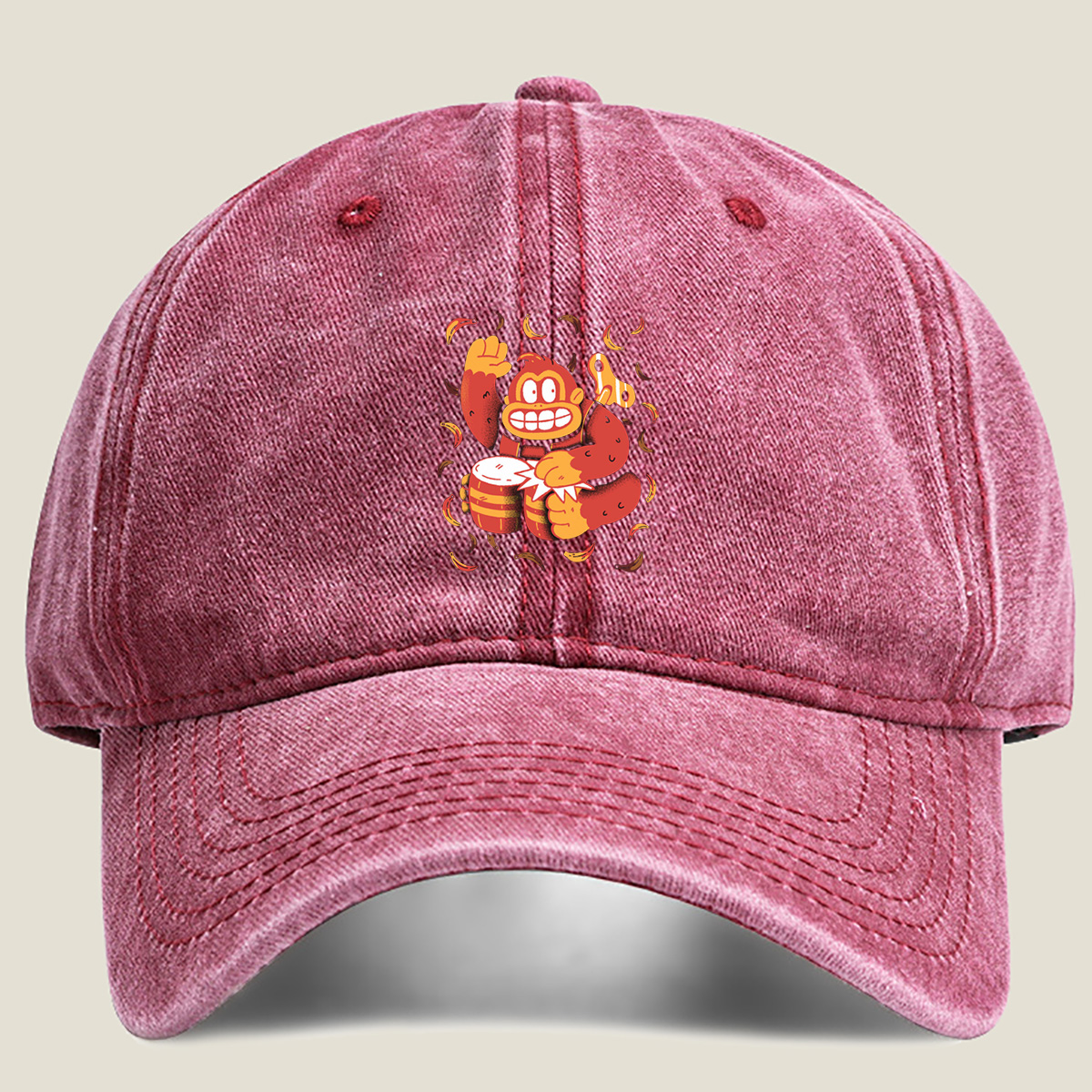 Donkey Kong: Banana Bash - Washed Denim - Baseball Cap
