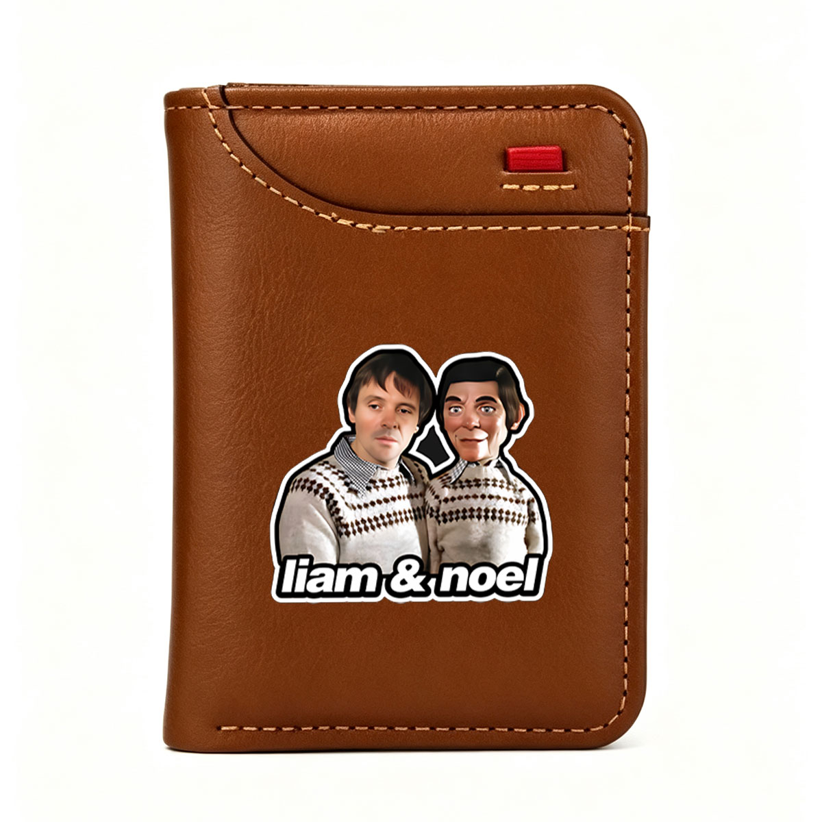 Liam & Noel: Celebrities in Matching Sweaters - Vertical Style Wallet