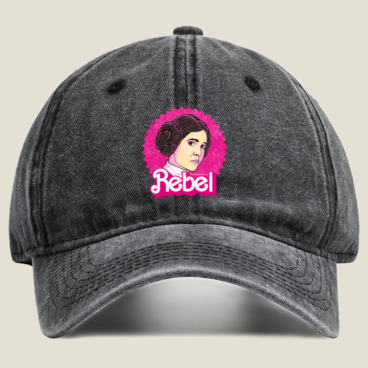 Princess Leia Rebel - Washed Denim - Baseball Cap