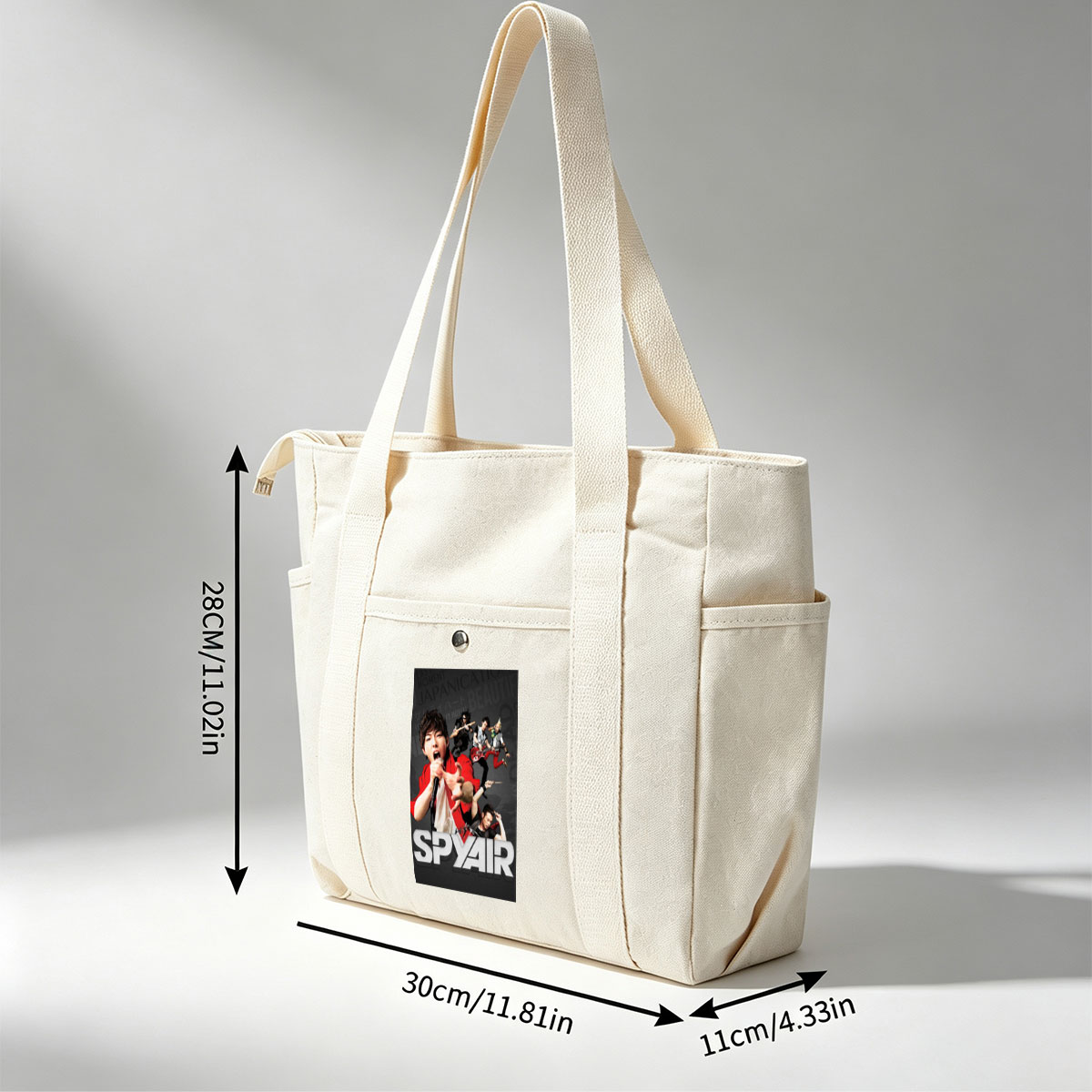 SPYAIR Band Performance Poster Featuring Dynamic Members with Instruments and Energetic Pose - Multi-pocket bags