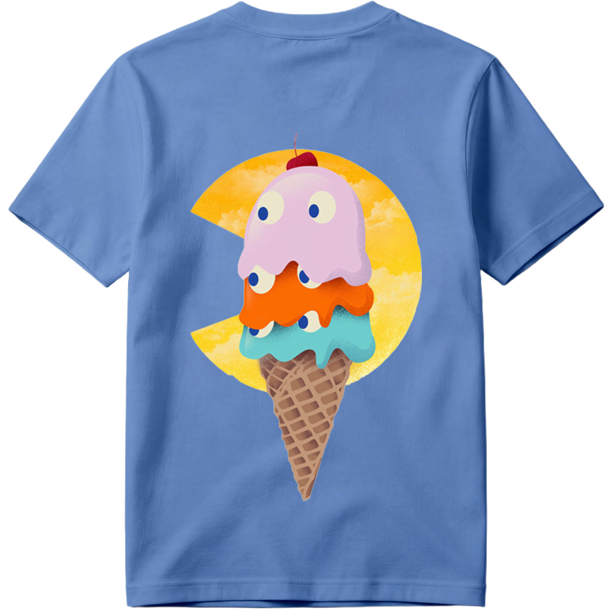 Pac-Man Ice Cream Cone - Tee