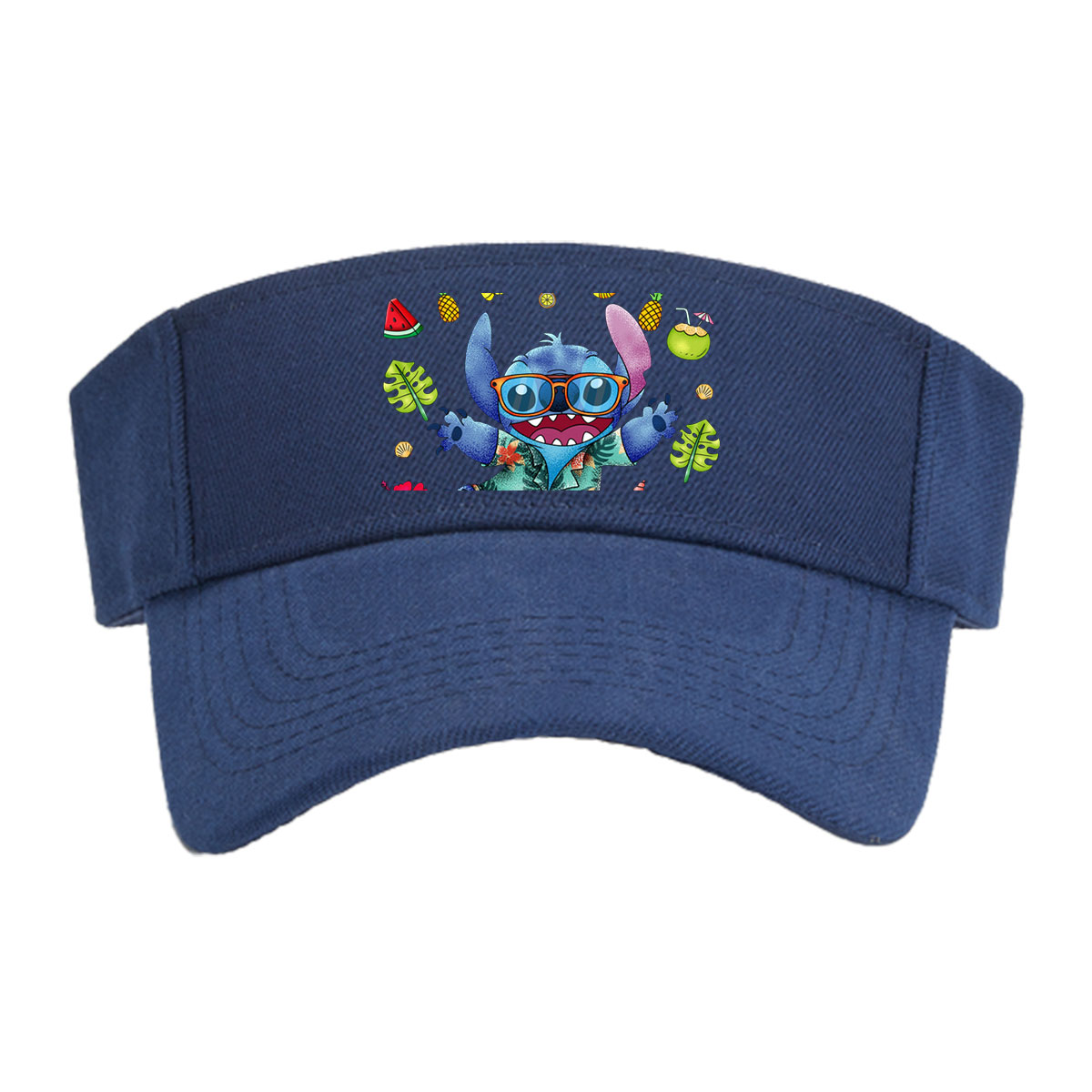 Stitch in Tropical Paradise with Sunglasses and Hawaiian Shirt -  Visor cap