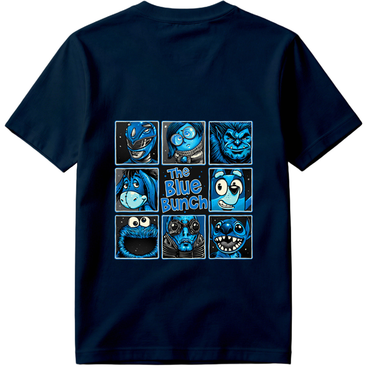 The Blue Bunch: A Collection of Blue Characters - Tee