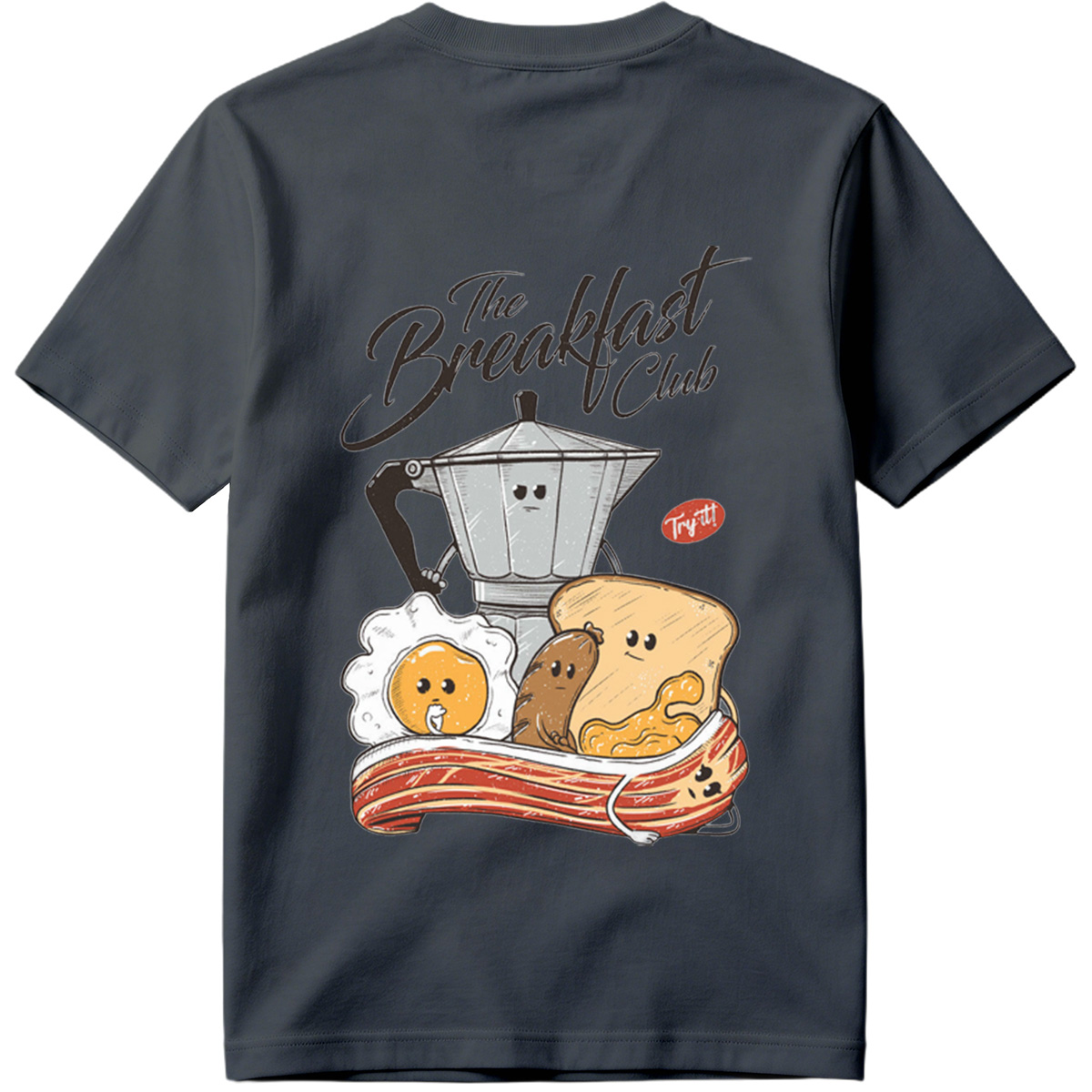 The Breakfast Club: Coffee Pot, Egg, Sausage, Toast, and Bacon - Tee