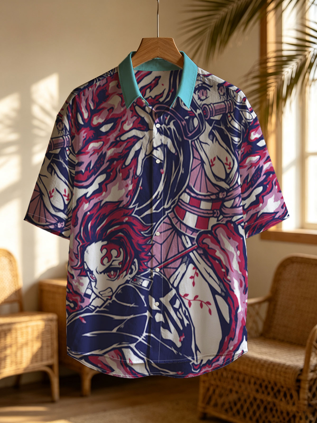 Demon Slayer: Nezuko and Tanjiro with Flame Dragon -  Shirt