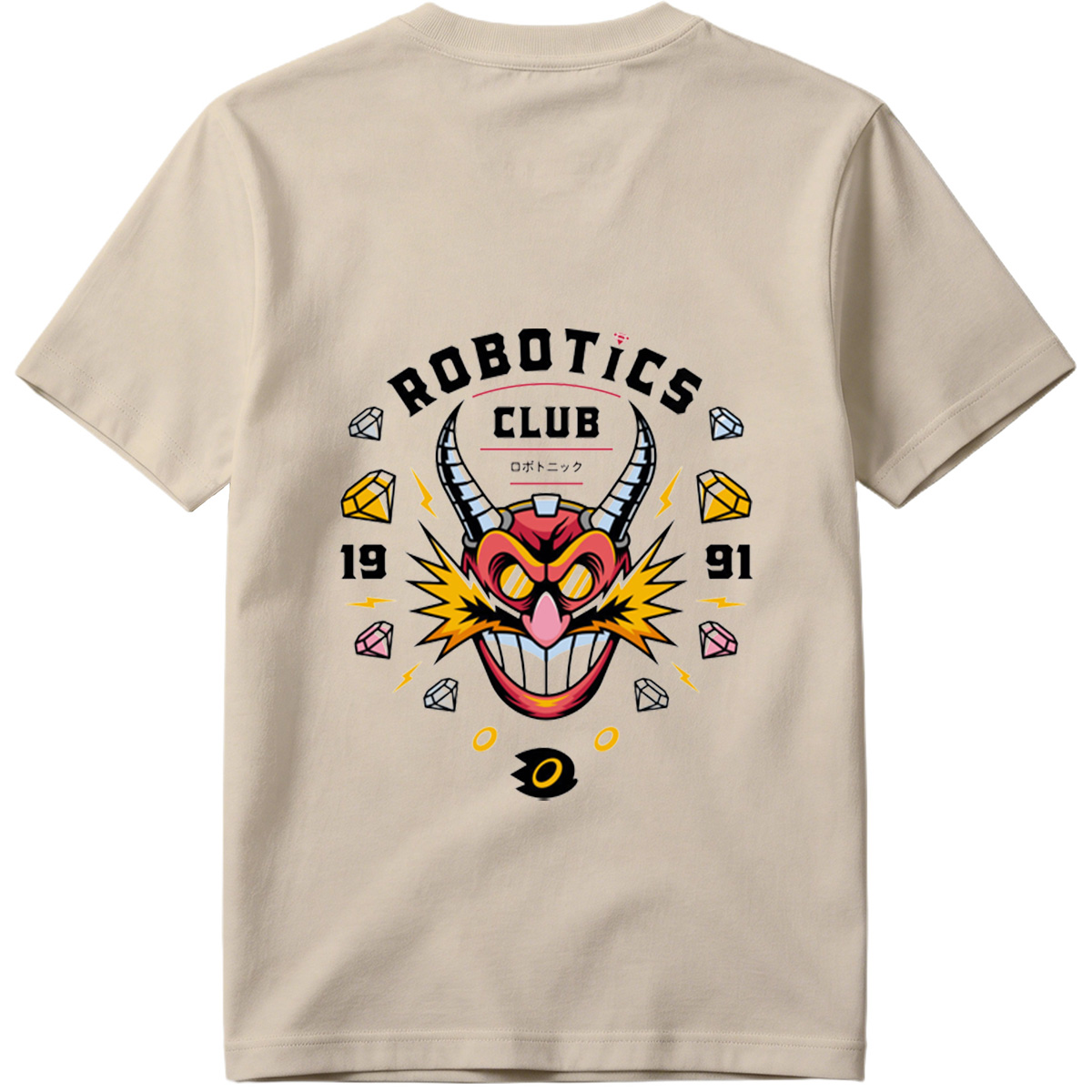 Robotics Club - Devil Robot Character Design - Tee