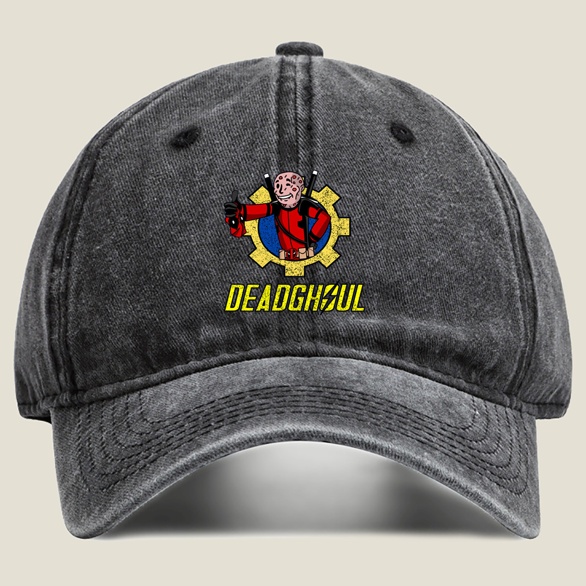 Deadpool Gear Logo - Washed Denim - Baseball Cap