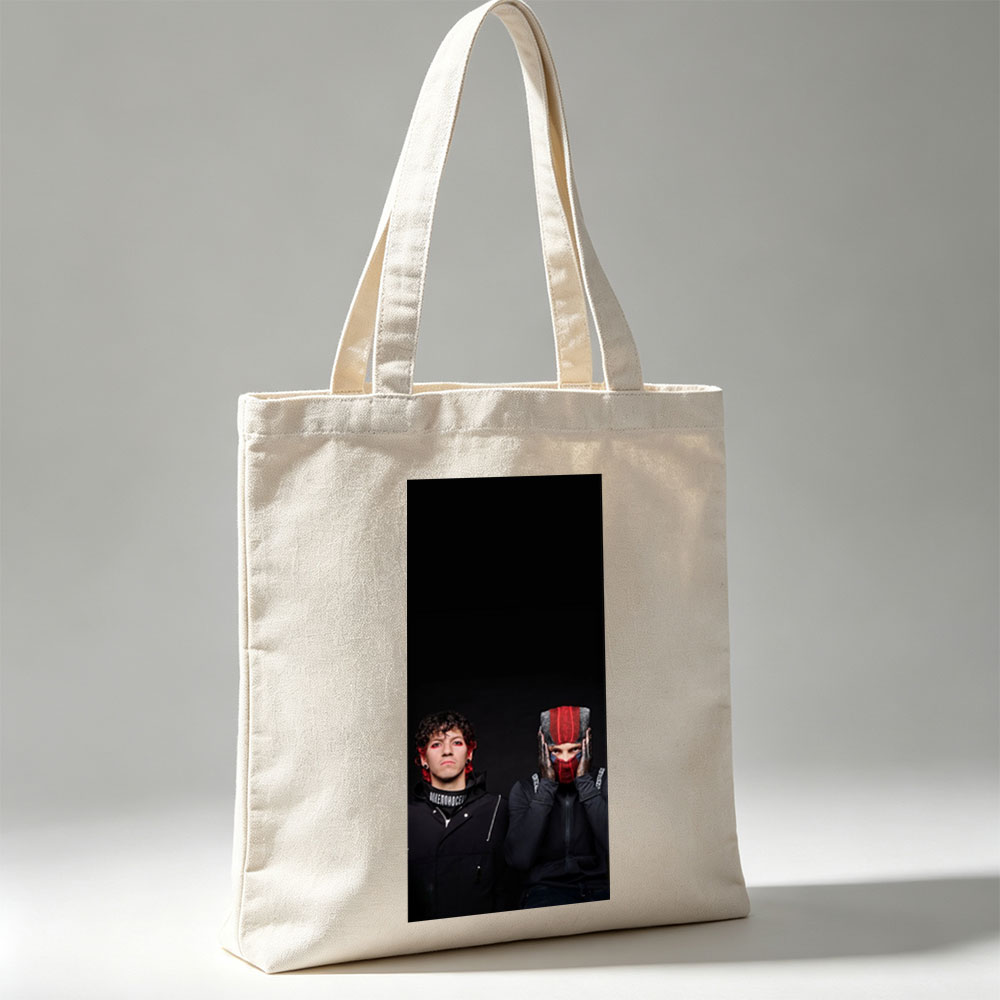 Imagine Dragons in Dark Studio Portrait with Bold Fashion and Expressive Poses - Canvas tote bags