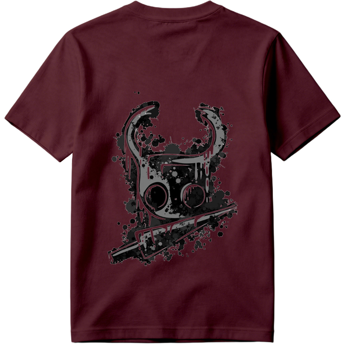 Gas Mask with Horns and Knife - Tee