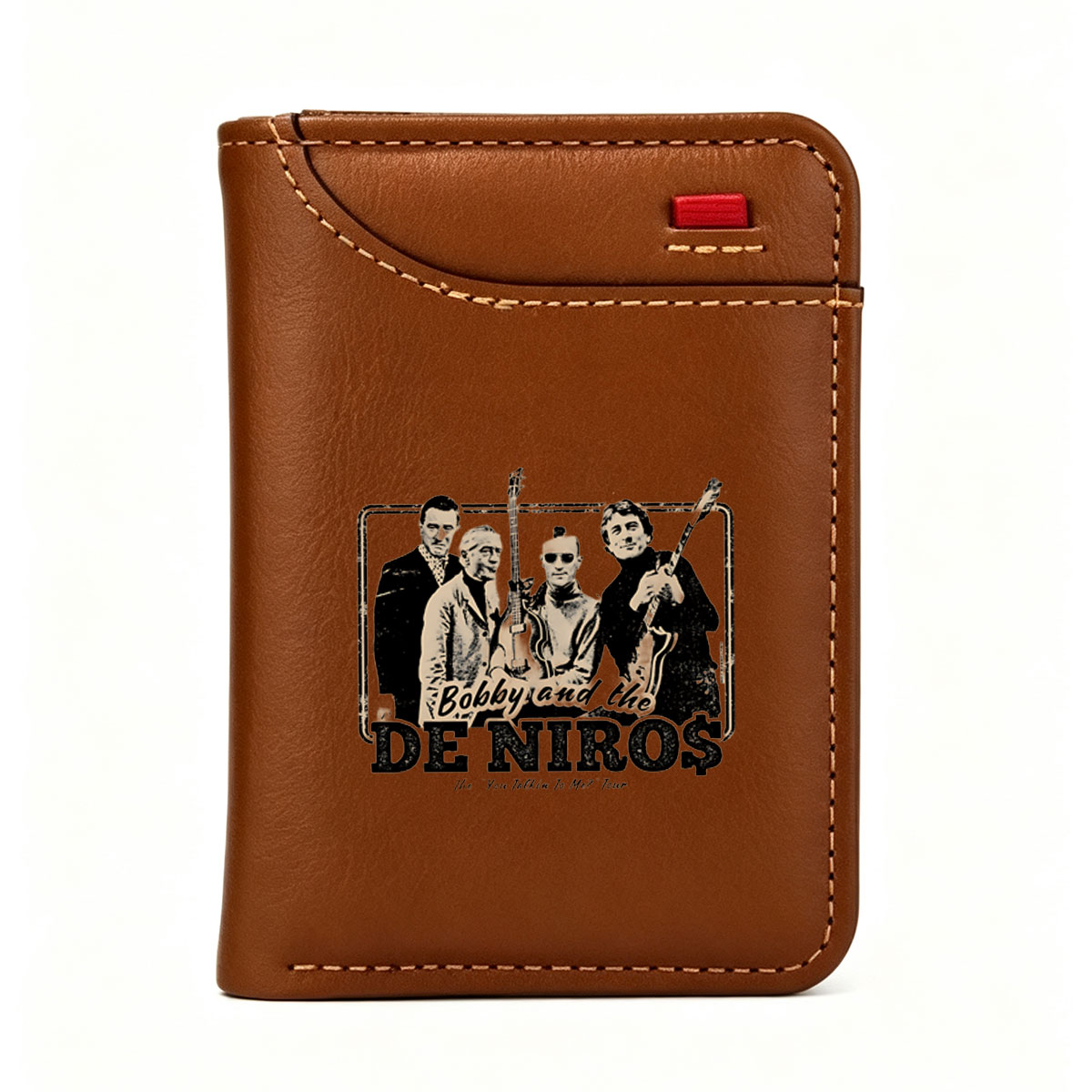 Bobby and the De Niro's Band Featuring Robert De Niro, James Gandolfini, Al Pacino, and Harvey Keitel - Vertical Style Wallet